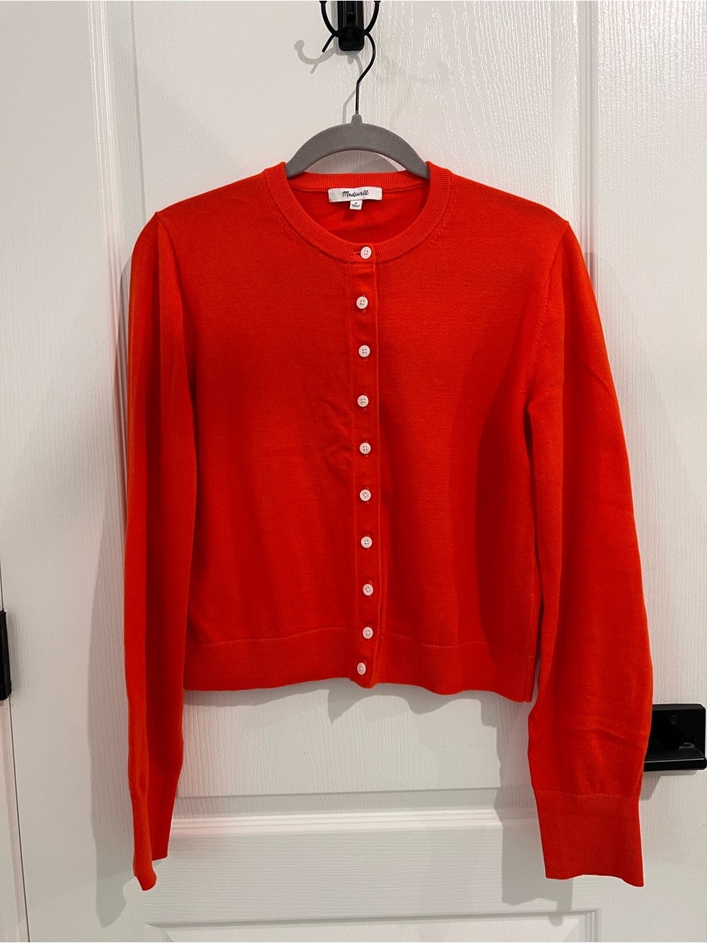 Madewell Crewneck Cardigan in 100% Cotton